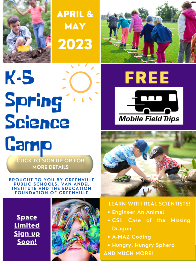 Spring Elementary Sci Camps at GPS