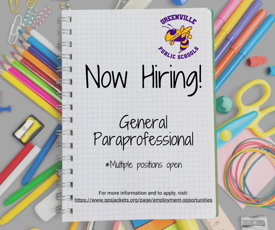 Now hiring general paraprofessional
