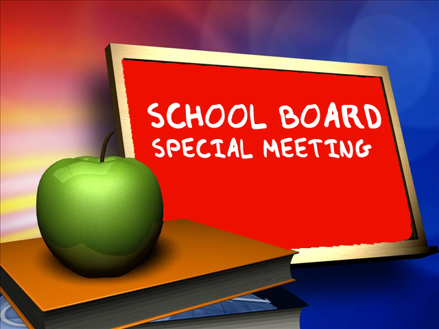 Special School Board Meeting