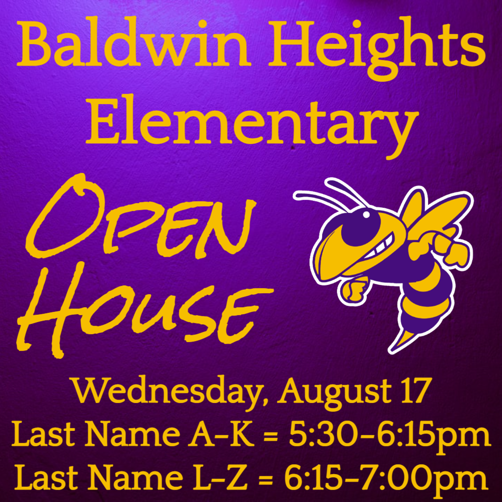 baldwin heights open house on august 17