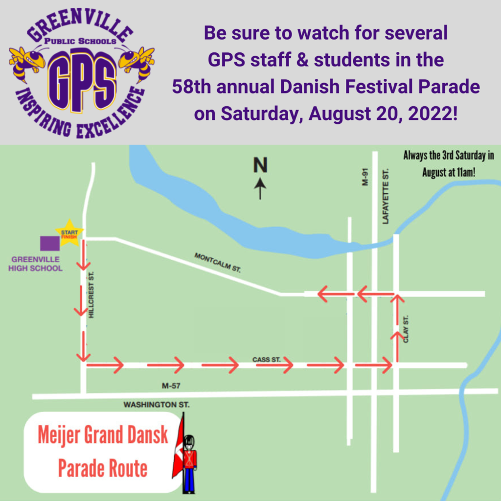 GPS is participating in the Danish Festival Parade on Saturday, August 20, 2022