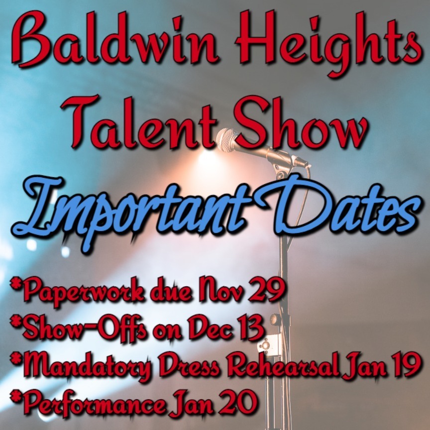 talent show dates
