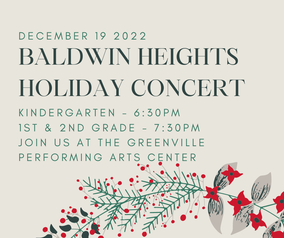 baldwin heights holiday concert 2022