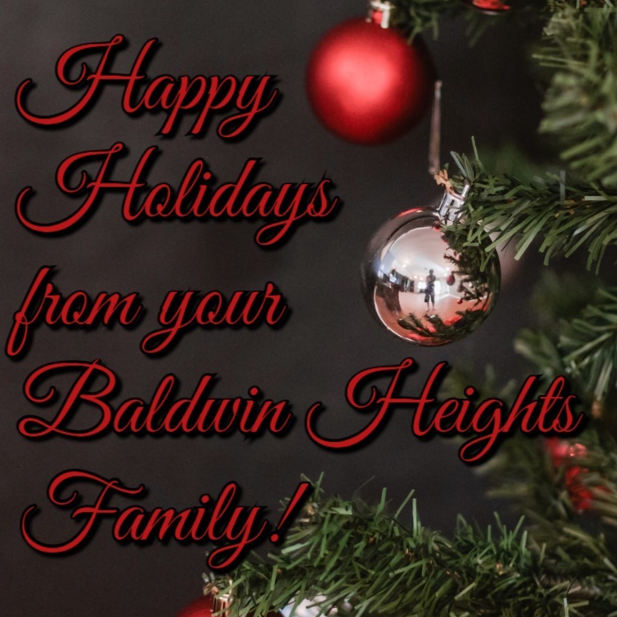 happy holidays from baldwin heights