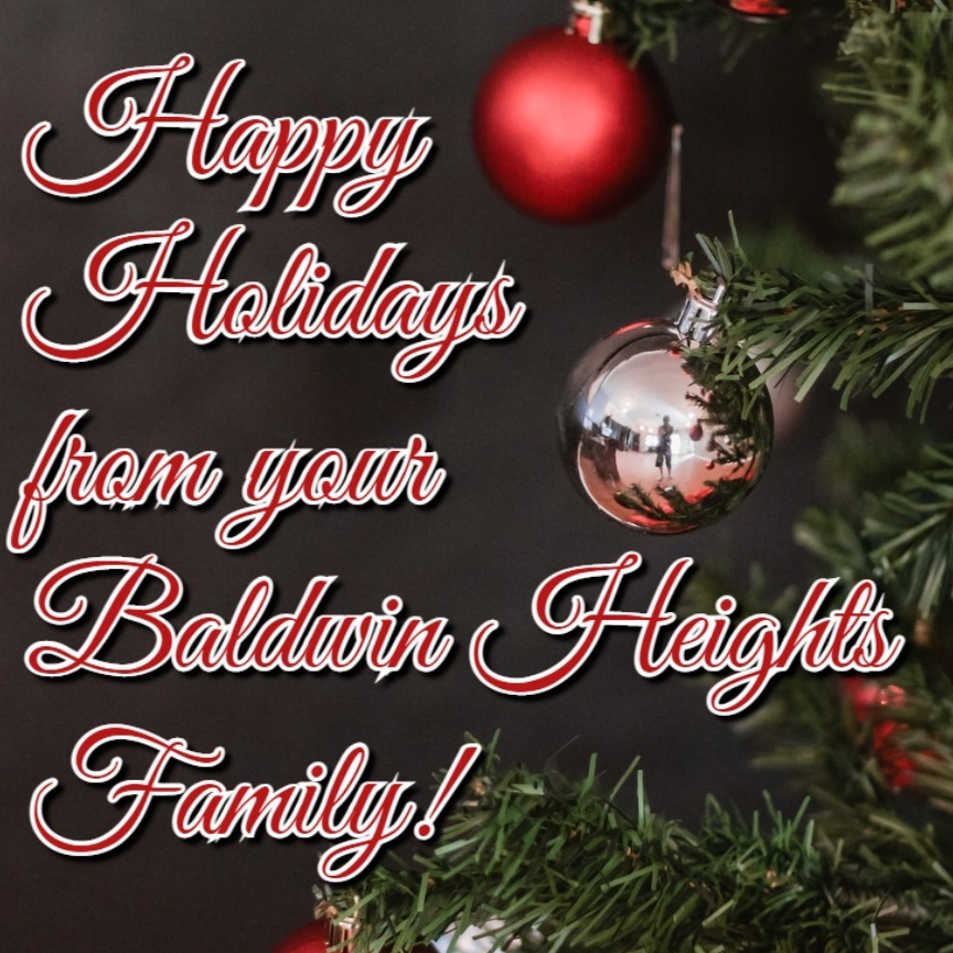 happy holidays from baldwin heights