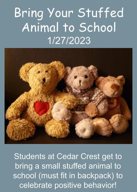 Bring Your Stuffed Animal to School Day